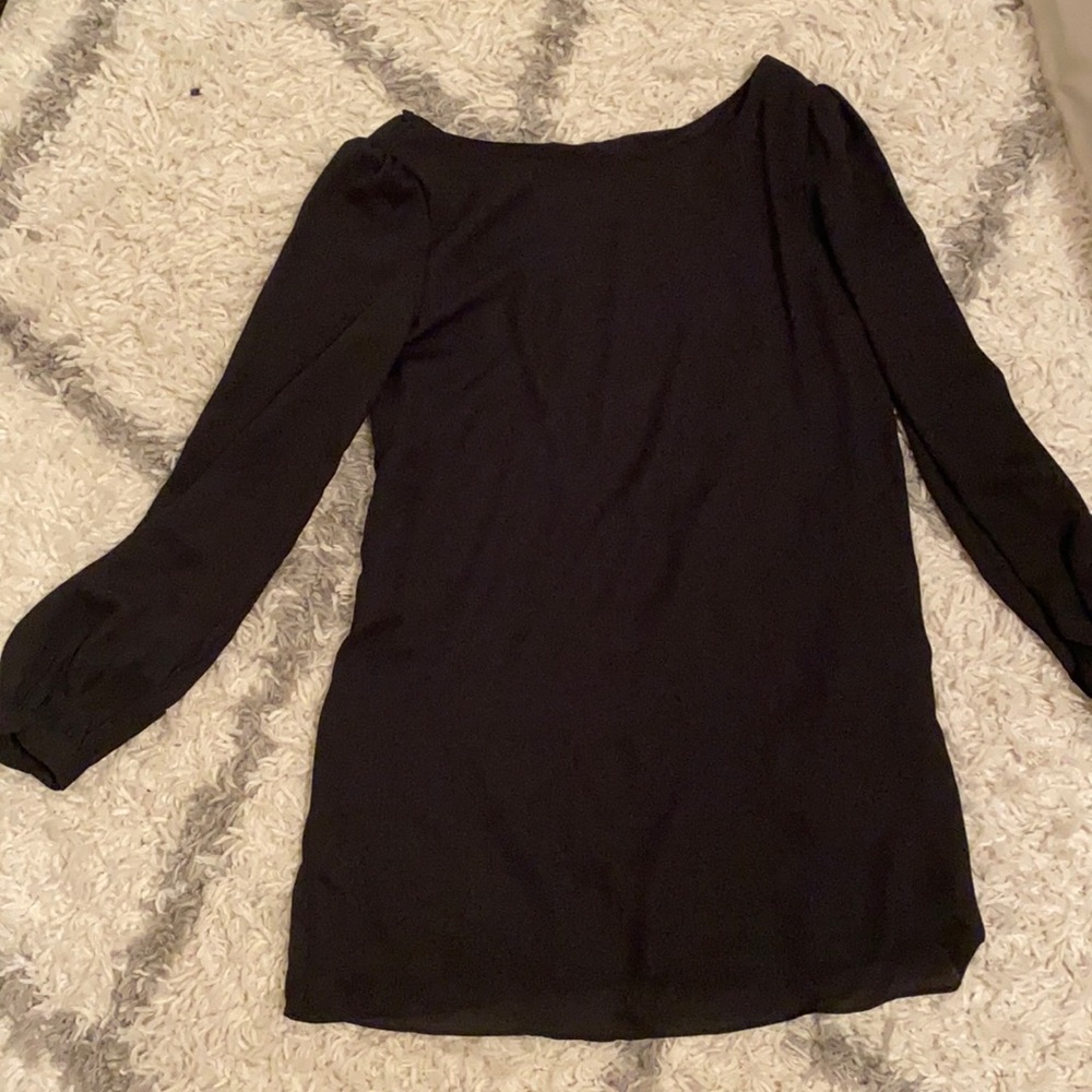 Solid black lulu dress